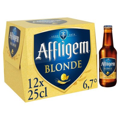 12X25cl Bière Affligen Blonde 6.7%V