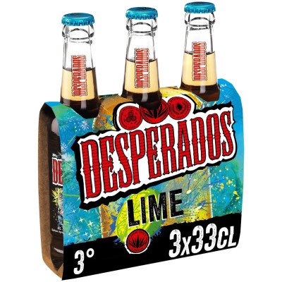 3X33cl Bière Despérados Lime 3%V