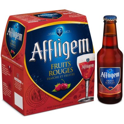 6X25cl Bière Affligen Fruits Rouge 5.2%V