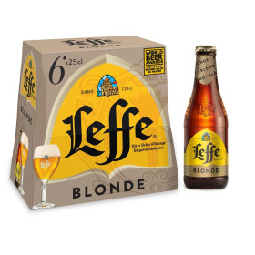 6X25cl Bière Leffe Blonde 6.6%V