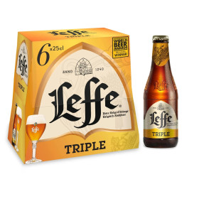 6X25cl Bière Leffe Abbaye Triple Blonde 8.5%V