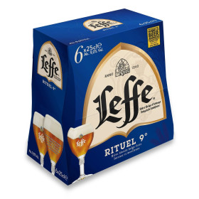 6X25cl Bière Leffe Abbaye Rituel 9%V