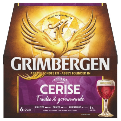 6X25cl Bière Cerise Grimbergen 6%V