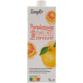 1L Brique de Jus de Pamplemousse Simpl (ABC) 1L Brique de Jus de Pamplemousse Simpl (ABC)