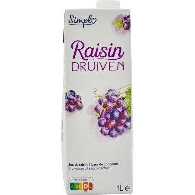 1L Brique de Jus de Raisin Simpl (ABC)