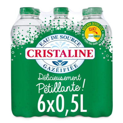 6X50cl Eau gazeuse Cristaline