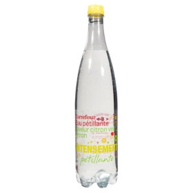 1l Eau gazeuse au citron Carrefour