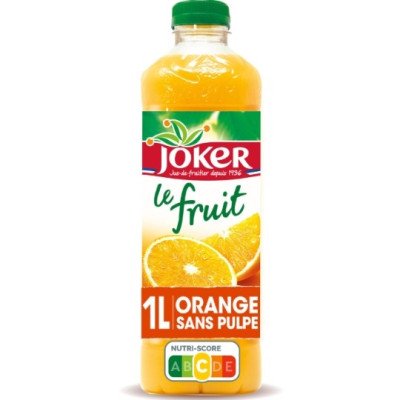 1L Brique Jus d'Orange Le Fruit sans pulpe Joker