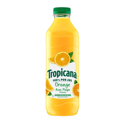 1L Jus d'Orange avec pulpe Tropicana