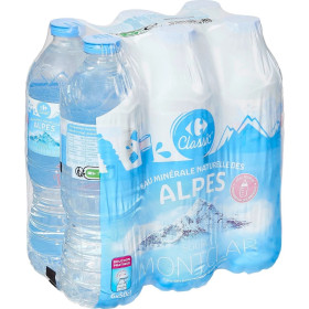 6X50cl Eau minérale des Alpes Carrefour