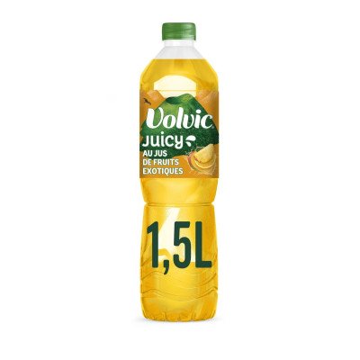 1.5L Eau minérale naturelle Volvic au jus de fruits exotiques