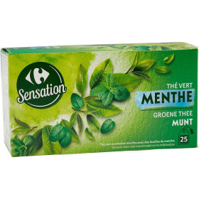 The vert menthe 25 sachets  Carrefour Sensation The vert menthe 25 sachets  Carrefour Sensation