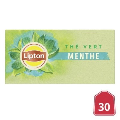 The vert menthe Lipton 30 sachets