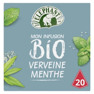 Verveine menthe Elephant Bio x20 26g