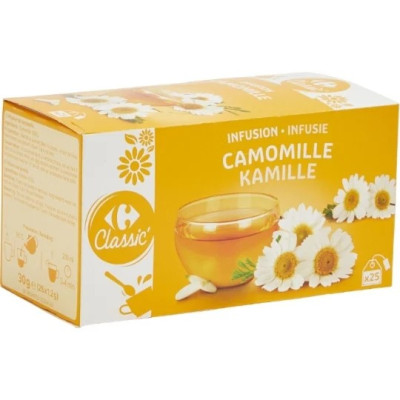 Infusion Camomille Carrefour Classic 25 sachets