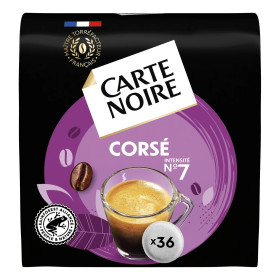 Dosette Corsé 7 Carte Noire x36 250g Dosette Corsé 7 Carte Noire x36 250g