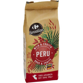 Café pur Arabica Pérou Carrefour Sensation 250g Café pur Arabica Pérou Carrefour Sensation 250g