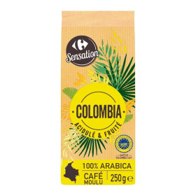 Café moulu Arabica Colombie Carrefour 250g Café moulu Arabica Colombie Carrefour 250g