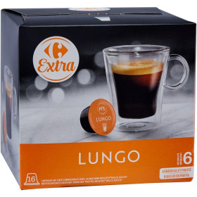 Capsule Dolce Gusto Lungo Carrefour Extra x16 Capsule Dolce Gusto Lungo Carrefour Extra x16