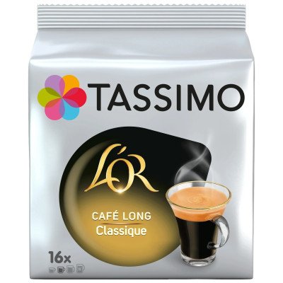 Dosette Tassimo L'or café long classique x16 104g