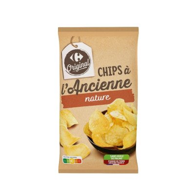 Chips à l'Ancienne nature Carrefour 150g