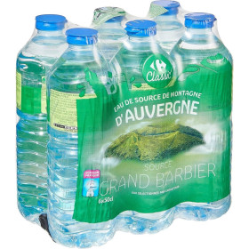 6X50cl Eau de source d'Auvergne Carrefour