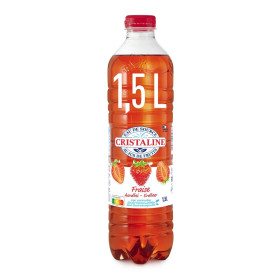 1.5L Eau de source Cristaline saveur fraise