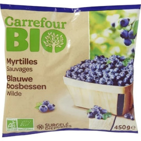 Myrtille sauvage Carrefour Bio 450g Myrtille sauvage Carrefour Bio 450g