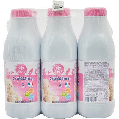 Lait croissance 6x1l Carrefour Classic