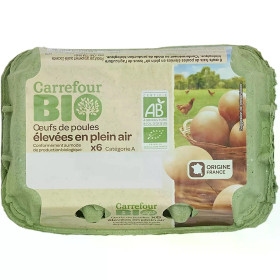 6 œufs bio moyen CRF