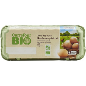 10 Œufs moyen CRF bio