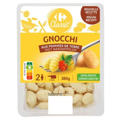 380 g Gnocchi pommes de terre Carrefour Classic