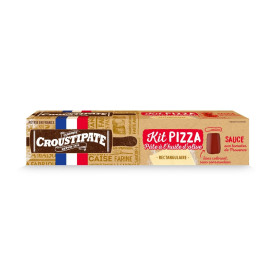 600 g  kit Pizza pate épaisse Croustipate
