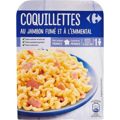 300 g  Coquillettes jambon et fromage Carrefour