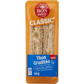 145 g Sandwich Thon crudités Bon appétit Classic