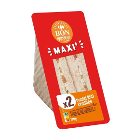 190 g Sandwich maxi poulet crudités Bon appétit Classic