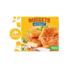 200 g Nuggets x10 poulet Carrefour