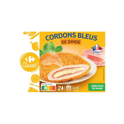 200g Cordon bleu dinde x2 Carrefour