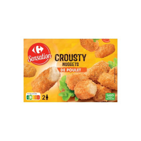 200 g Nuggets poulet croustillants x10  Carrefour sensation