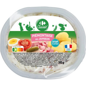 300 g Piémontaise jambon Carrefour Classic