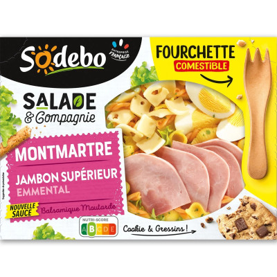 320 g Salade  Montmartre ( jambon œuf emmental)  Sodebo
