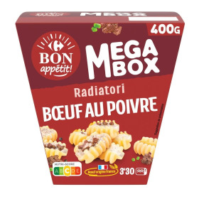 400g Box bœuf poivre radiatori  Bon appétit Classic