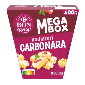 400g Box carbonara  radiatori  Bon appétit Classic