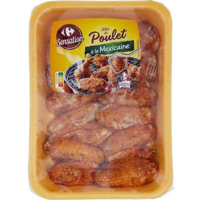 Ailes de poulet à la mexicaine 500g Carrefour