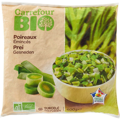 600 g poireaux émincés  Carrefour Bio