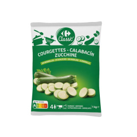 1kg courgette rondelle Carrefour Classic