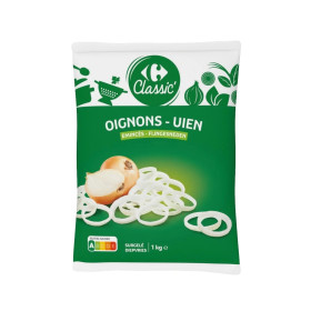 1kg oignon émincé Carrefour Classic