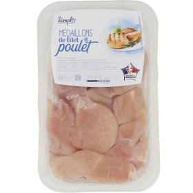 Médaillons de filet de poulet 400g Simply Médaillons de filet de poulet 400g Simply