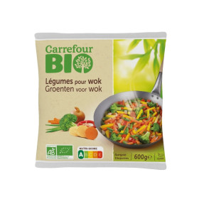 600g  légumes wok mix Carrefour Bio