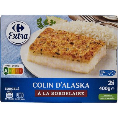 400g colin Alaska a la bordelaise Carrefour Extra